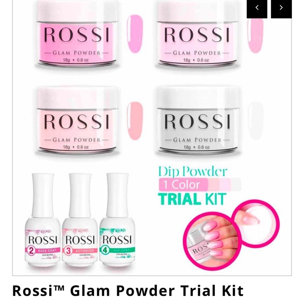 Rossi Dip starter kit with 2 dip colors!💅🏼💅🏼